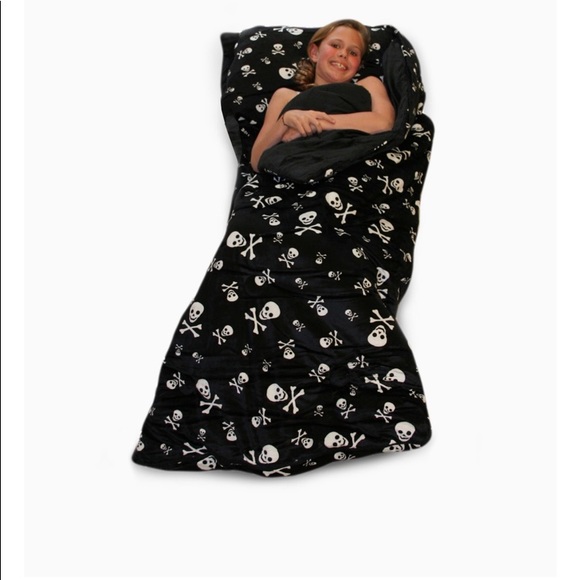 Thro sleeping bag skulls crossbones & Pillow - Picture 10 of 10